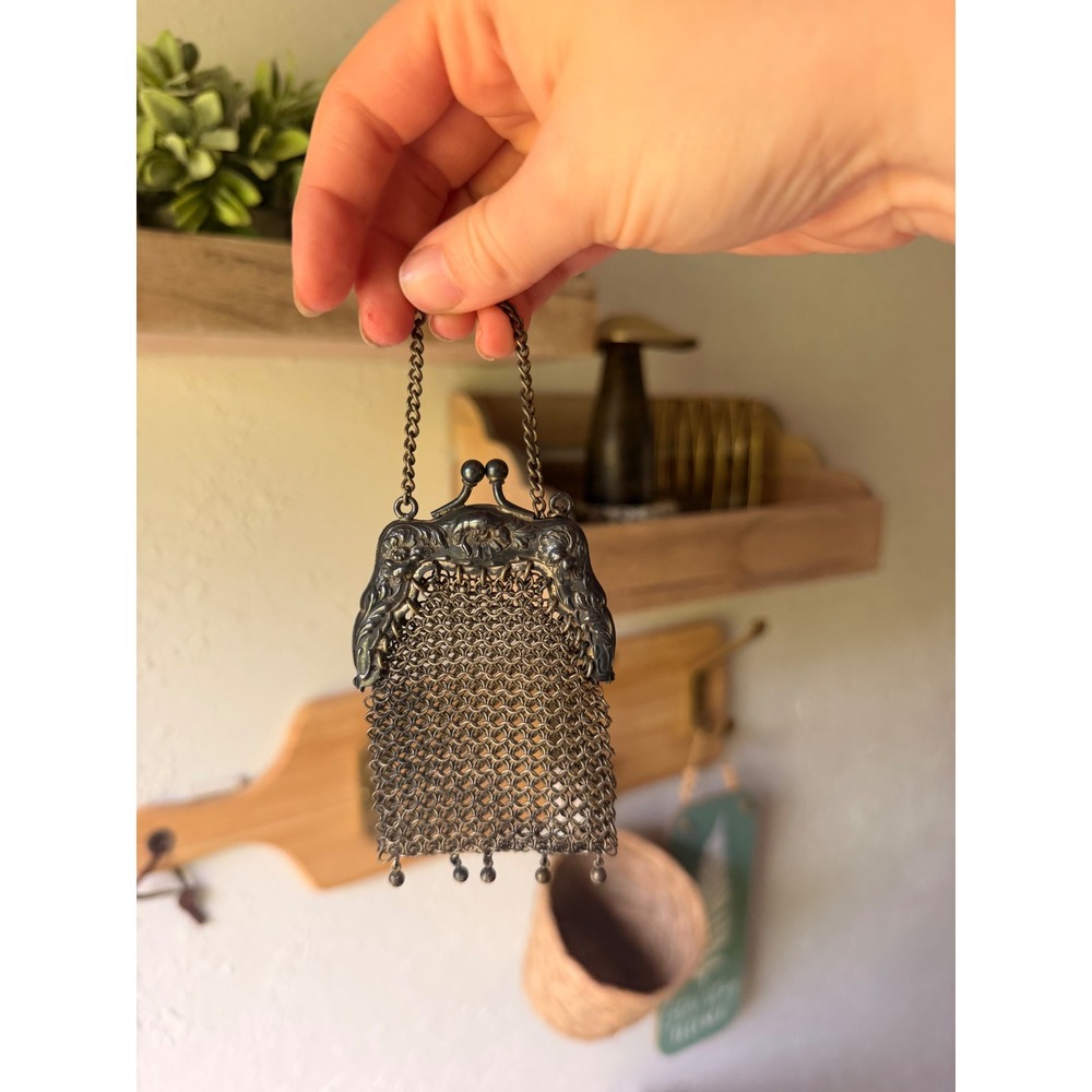1800's Antique Chainmail Coin Purse